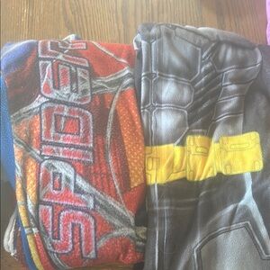 Spider-Man and Batman Themed Blankets